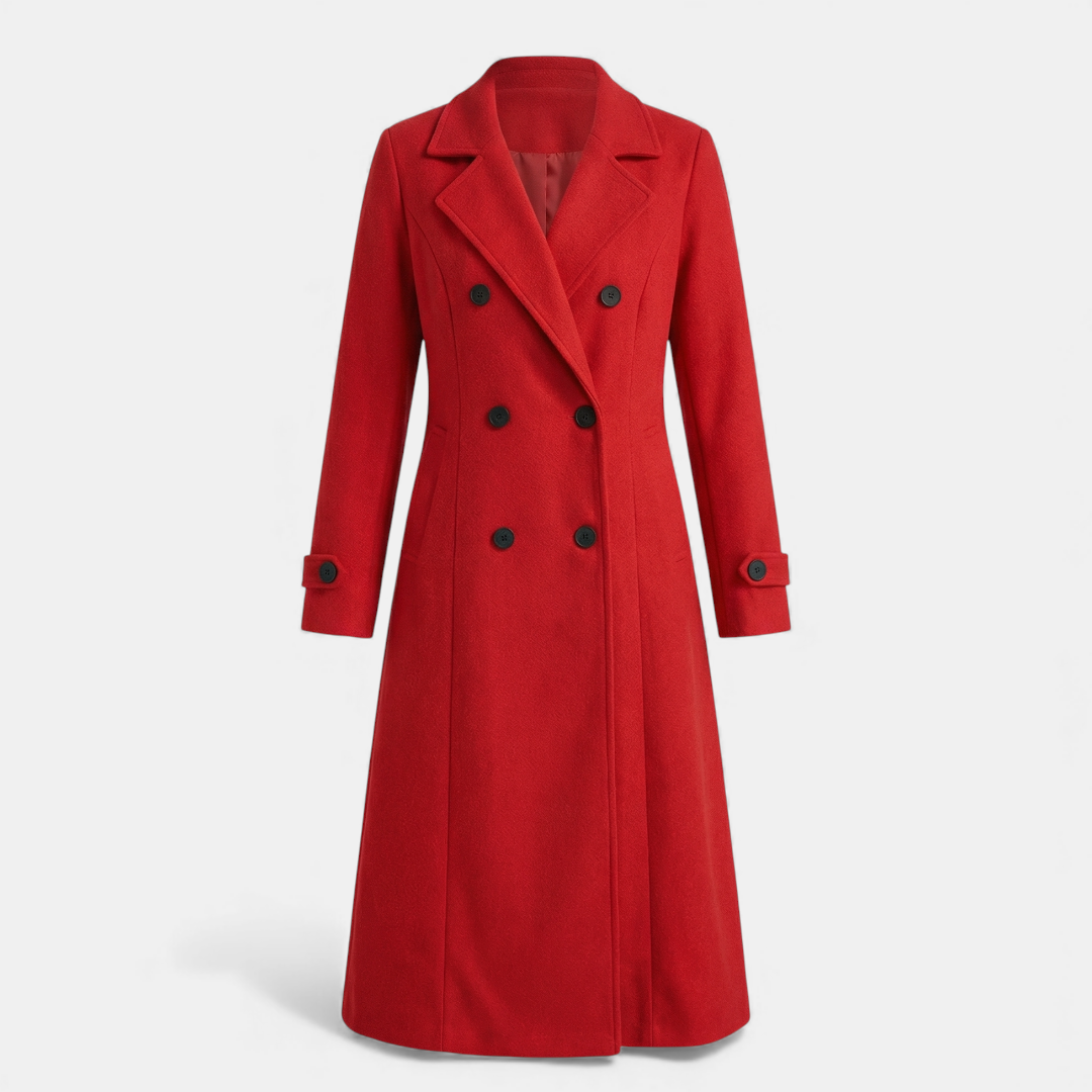 Elegant Outerwear Double-Breasted Trench For Women