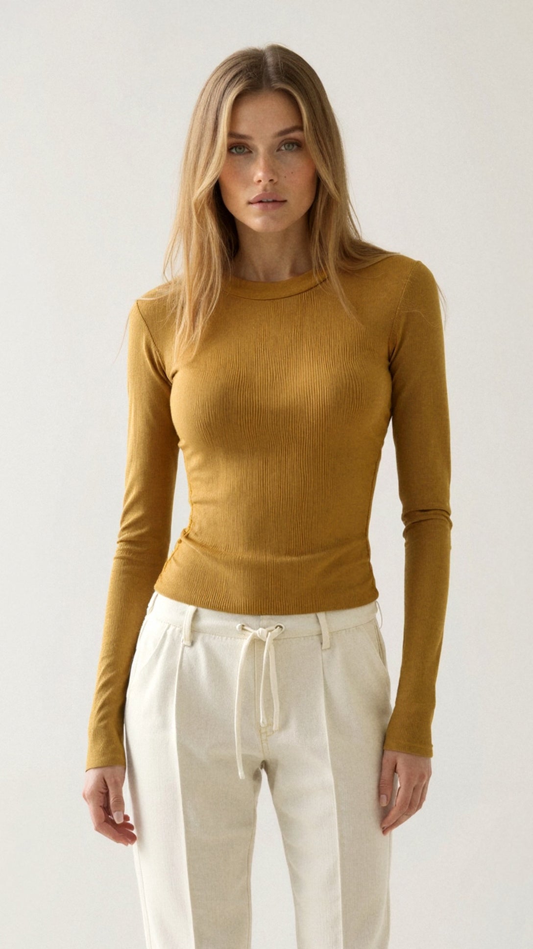 Ribbed Long Sleeve Top