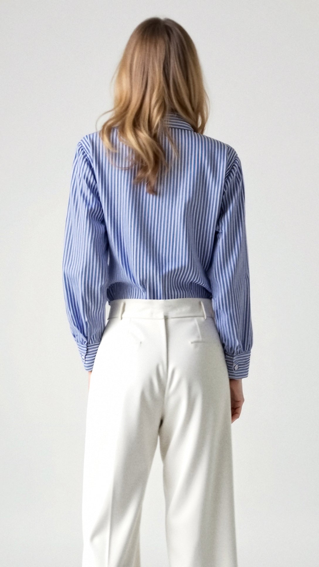 Polished Striped Blouse