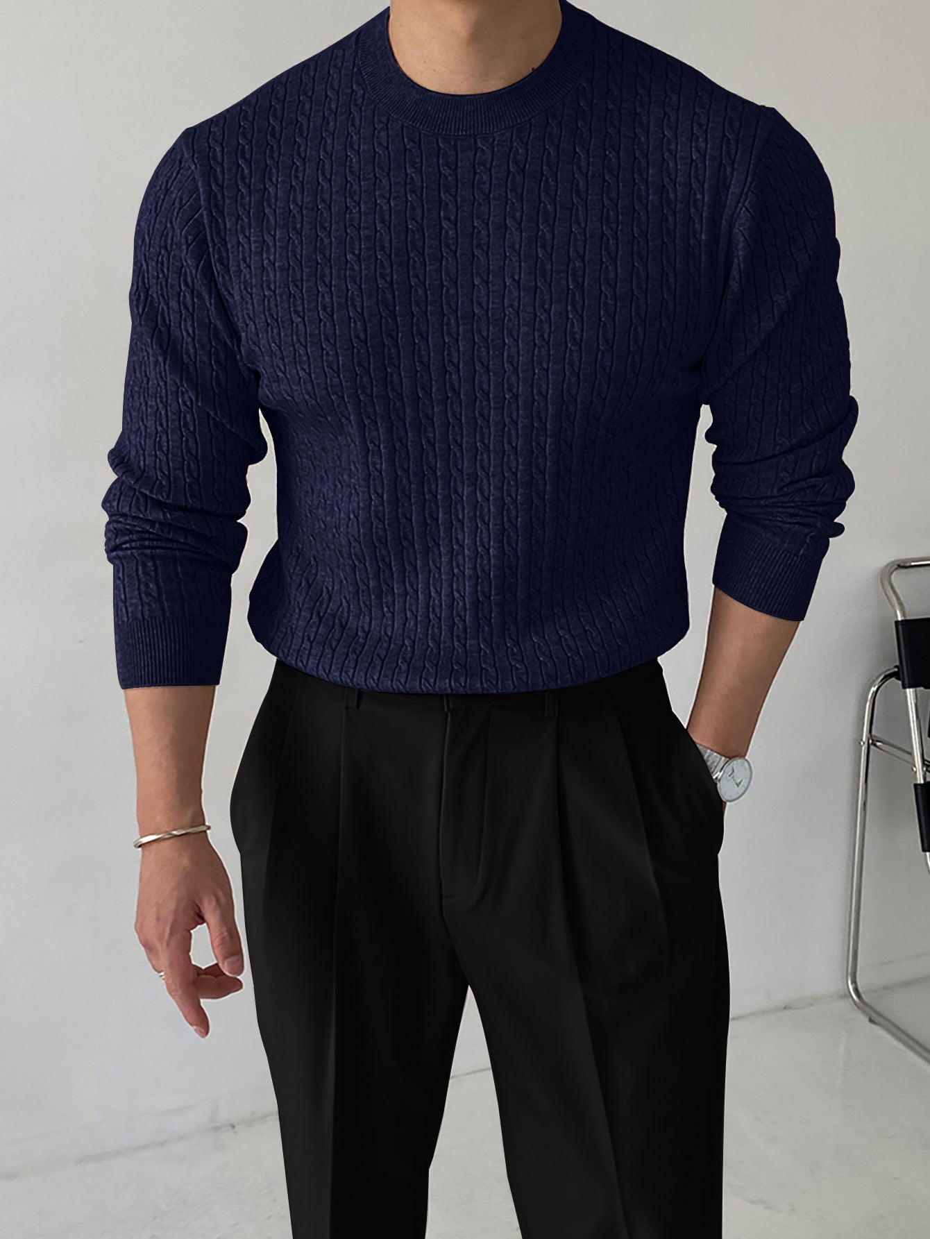 Arvion Luxe Textured Knit Sweater