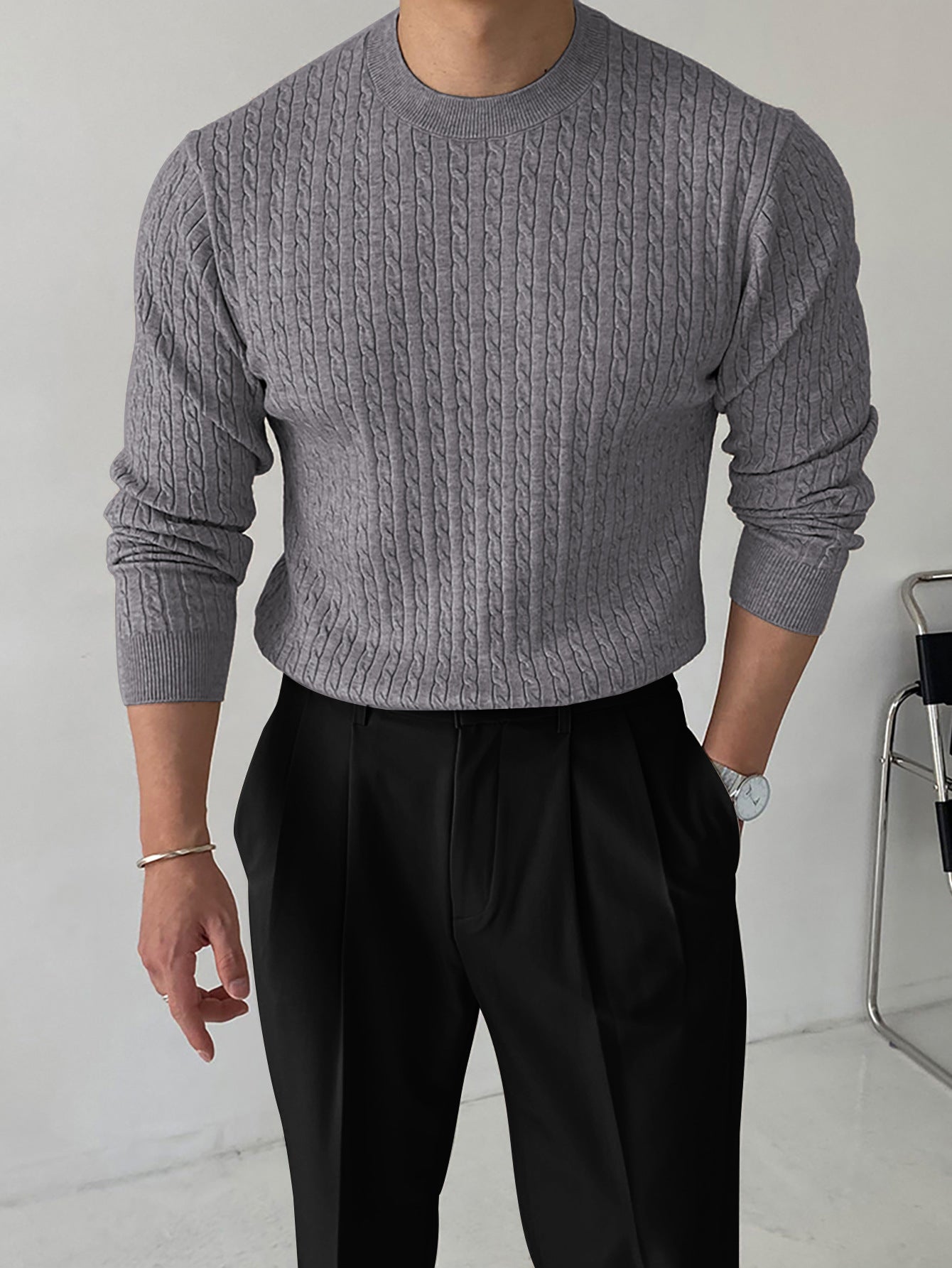 Arvion Luxe Textured Knit Sweater