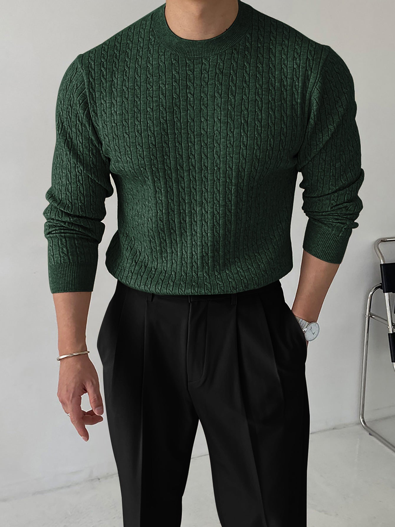 Arvion Luxe Textured Knit Sweater