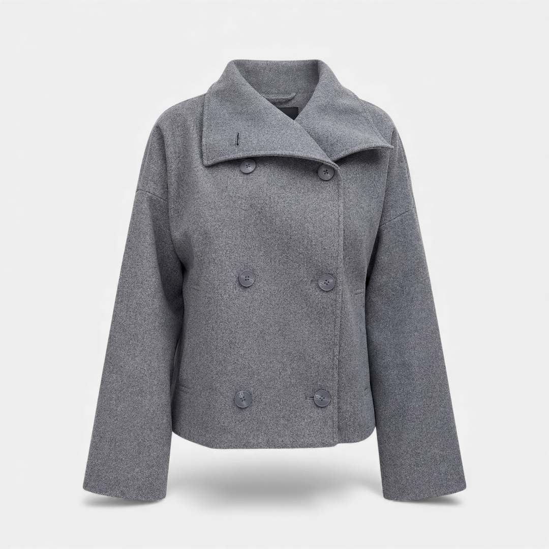 pea coat – double breasted front