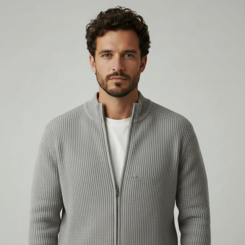 Tailored Fit Long Sleeve Jacket Grey