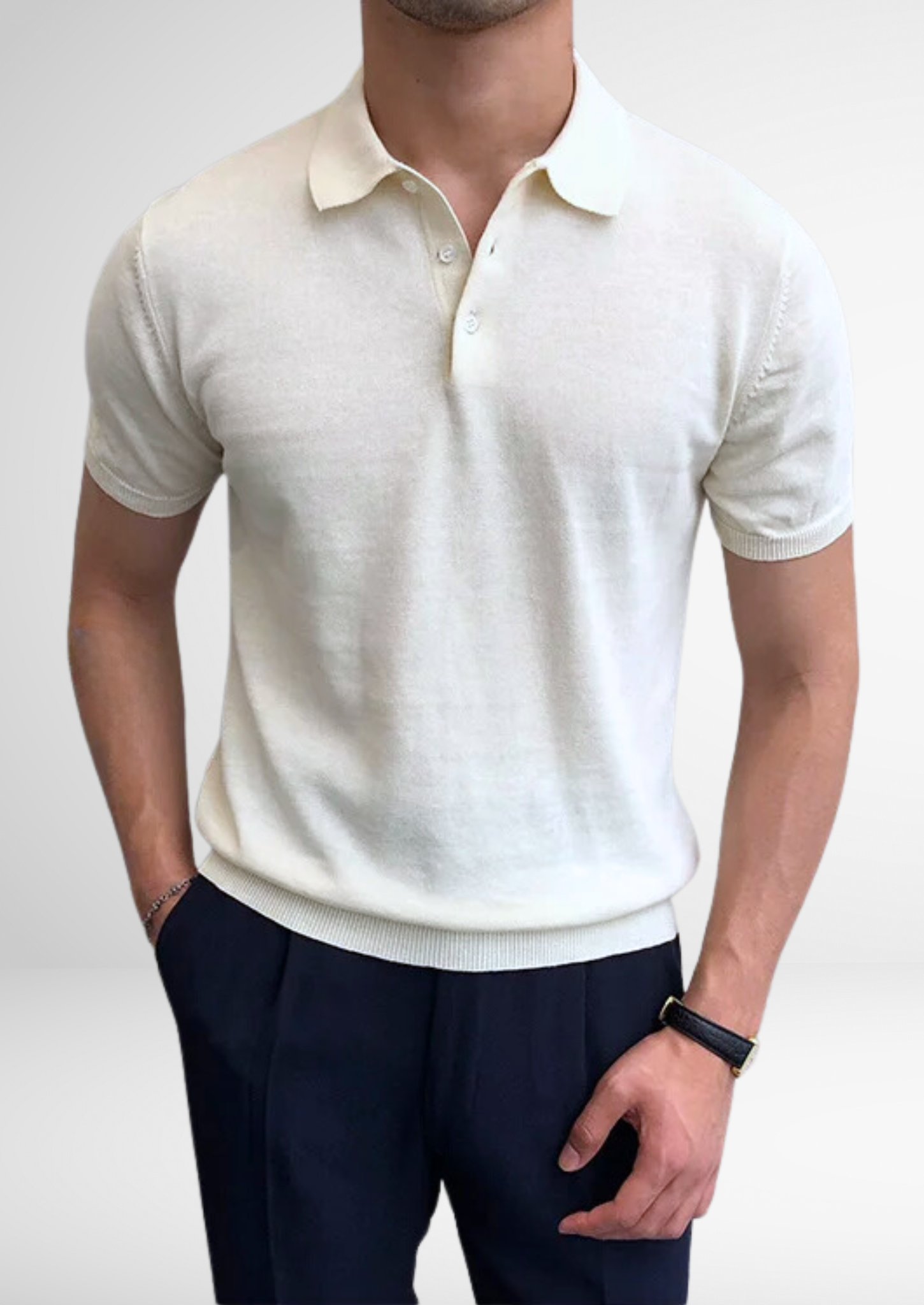 CANNES KNITTED POLO