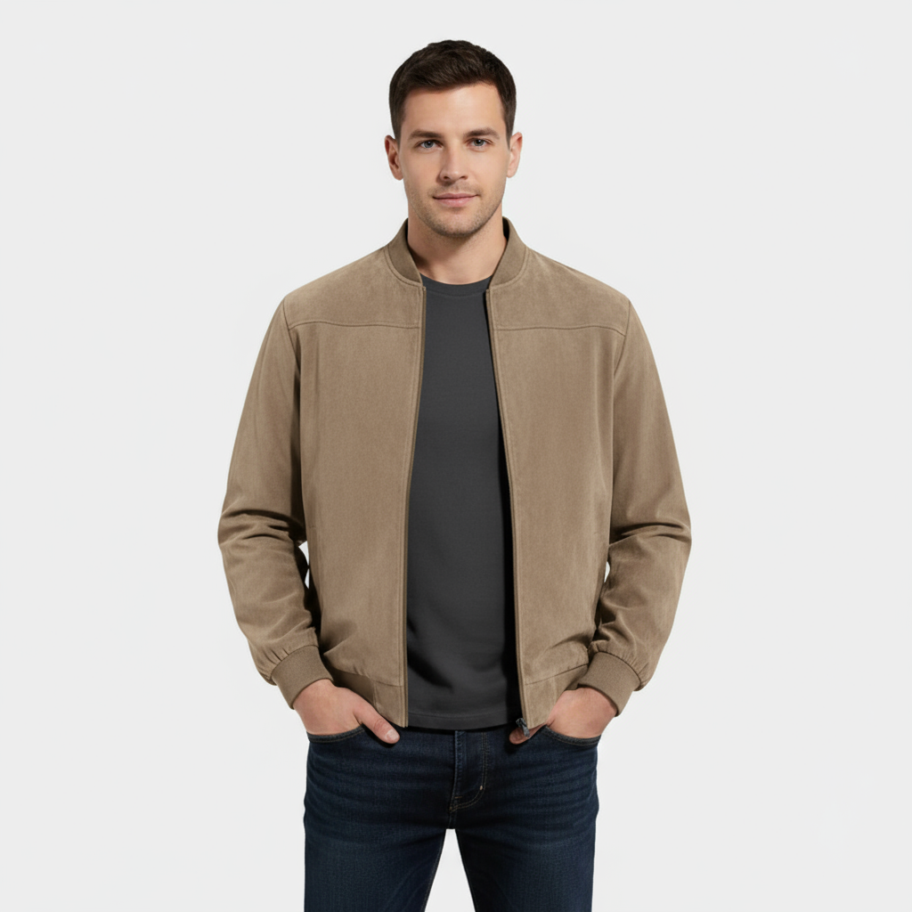 Men’s Faux Bomber Jacket