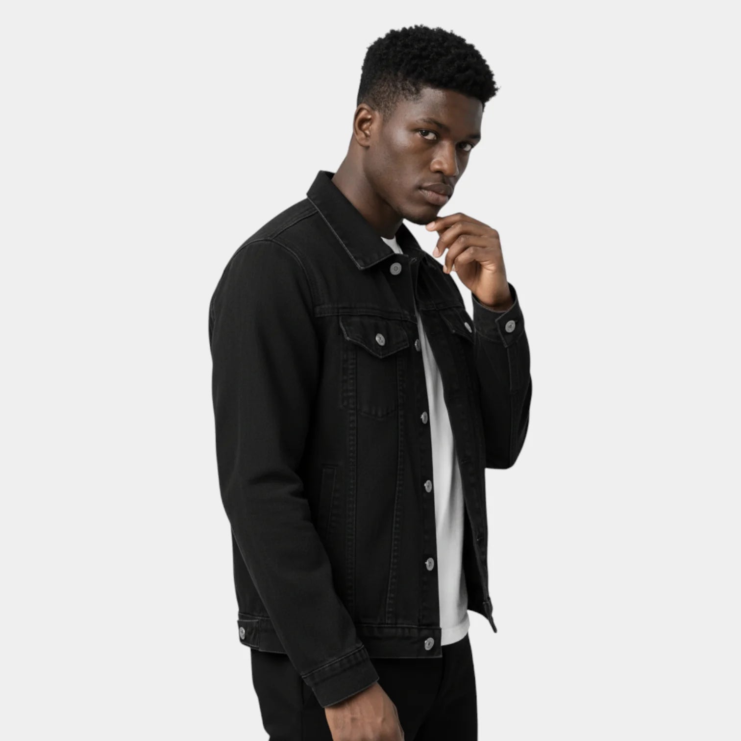 Men’s Classic Button-Front Denim Jacket