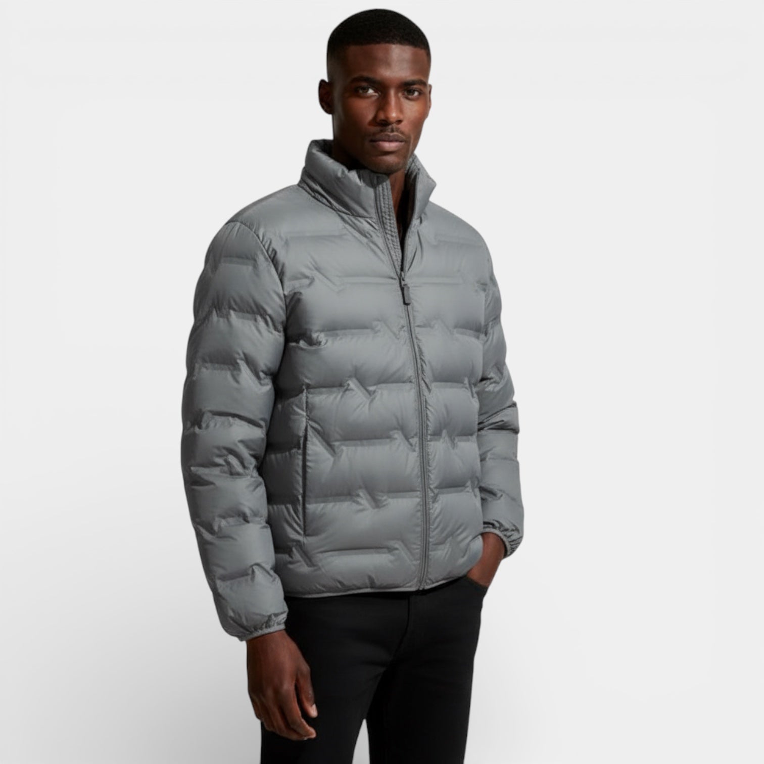 Men’s Lightweight Quilted Puffer Jacket – Insulated
