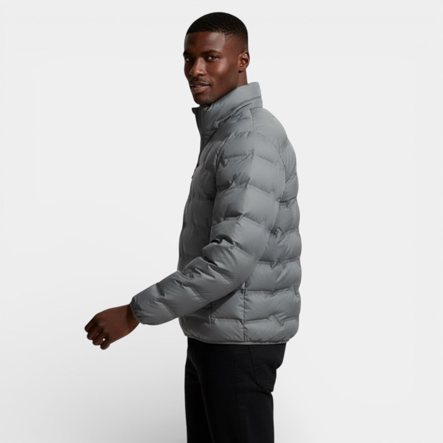Men’s Lightweight Quilted Puffer Jacket – Insulated