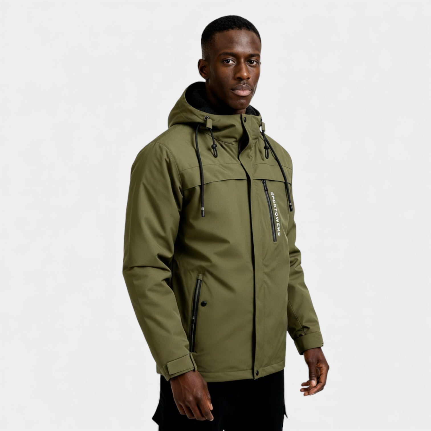 Men’s Insulated Ski Winter Jacket – Fur Hood