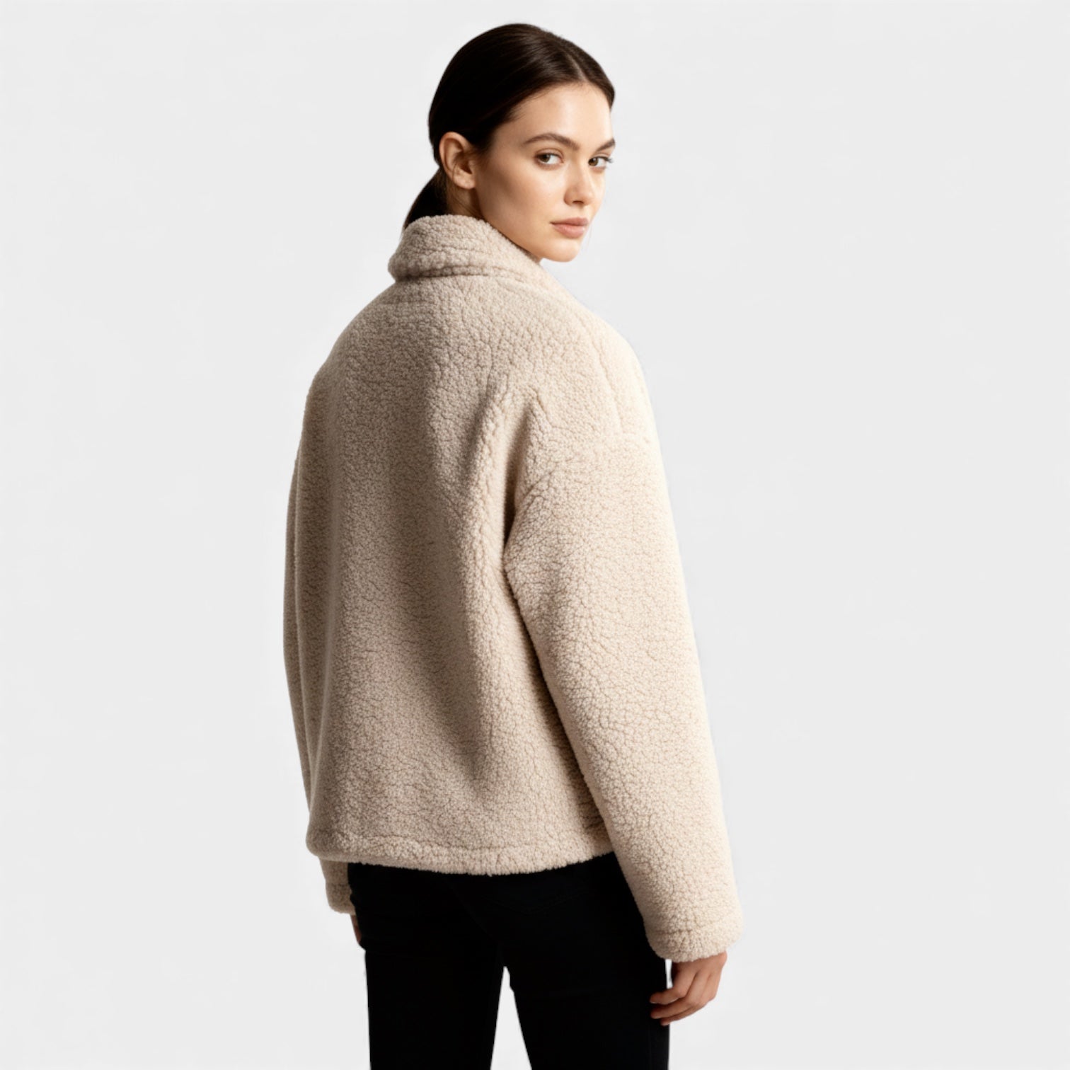 Women's Soft Plush Faux Fur Sherpa Jacket