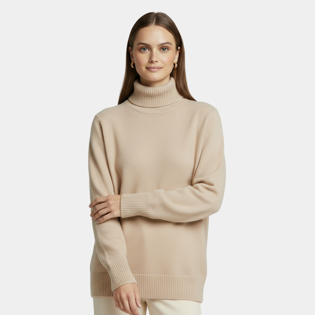 Women's Classy Cashmere Turtleneck Sweater