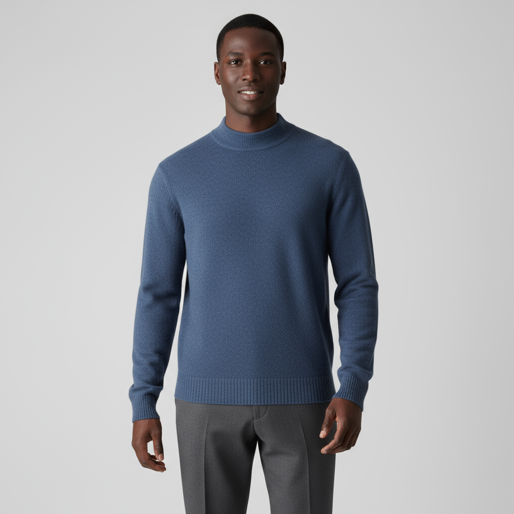 Merino Half-High Mock Neck Knit