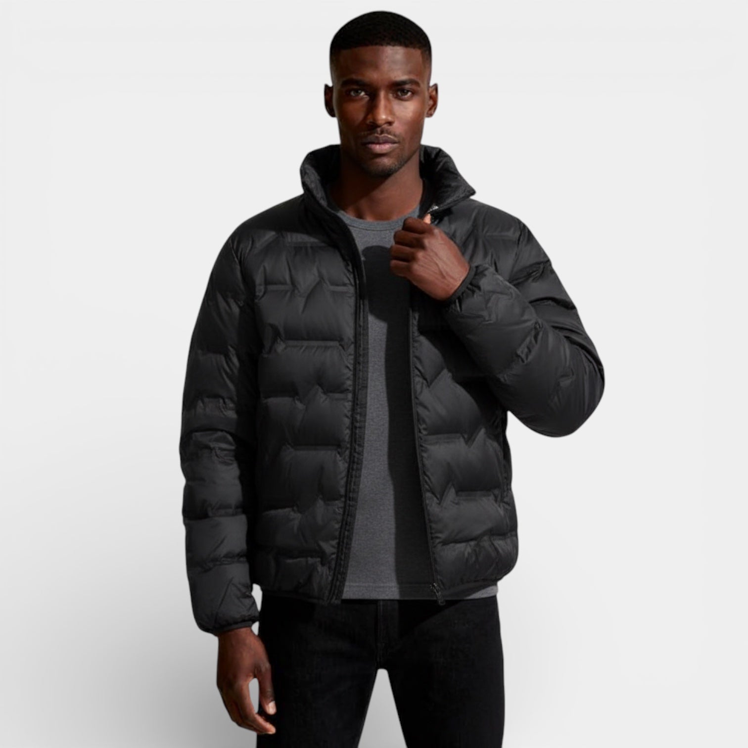 Men’s Lightweight Quilted Puffer Jacket – Insulated