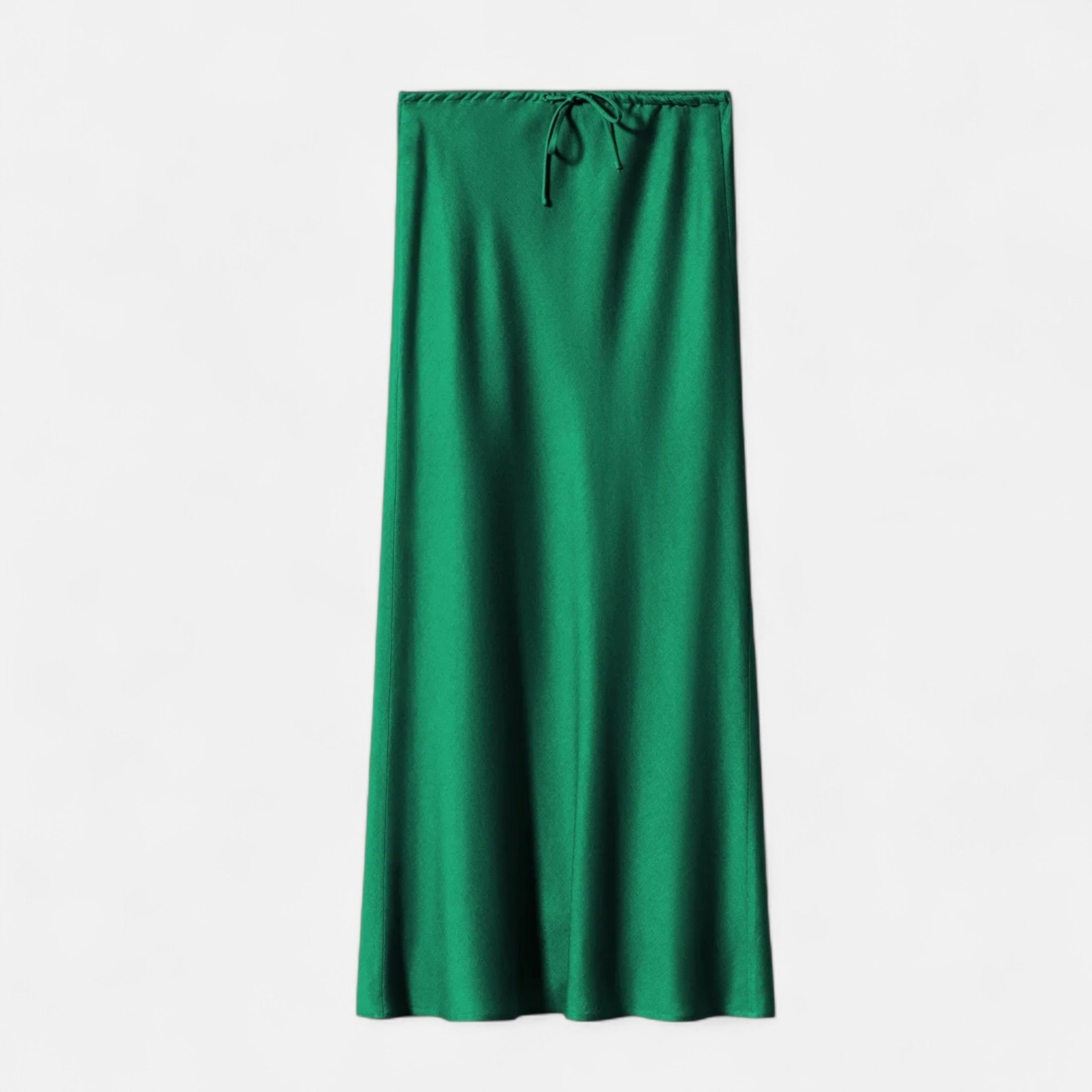 Women's Elegant High-Waist Satin Skirt
