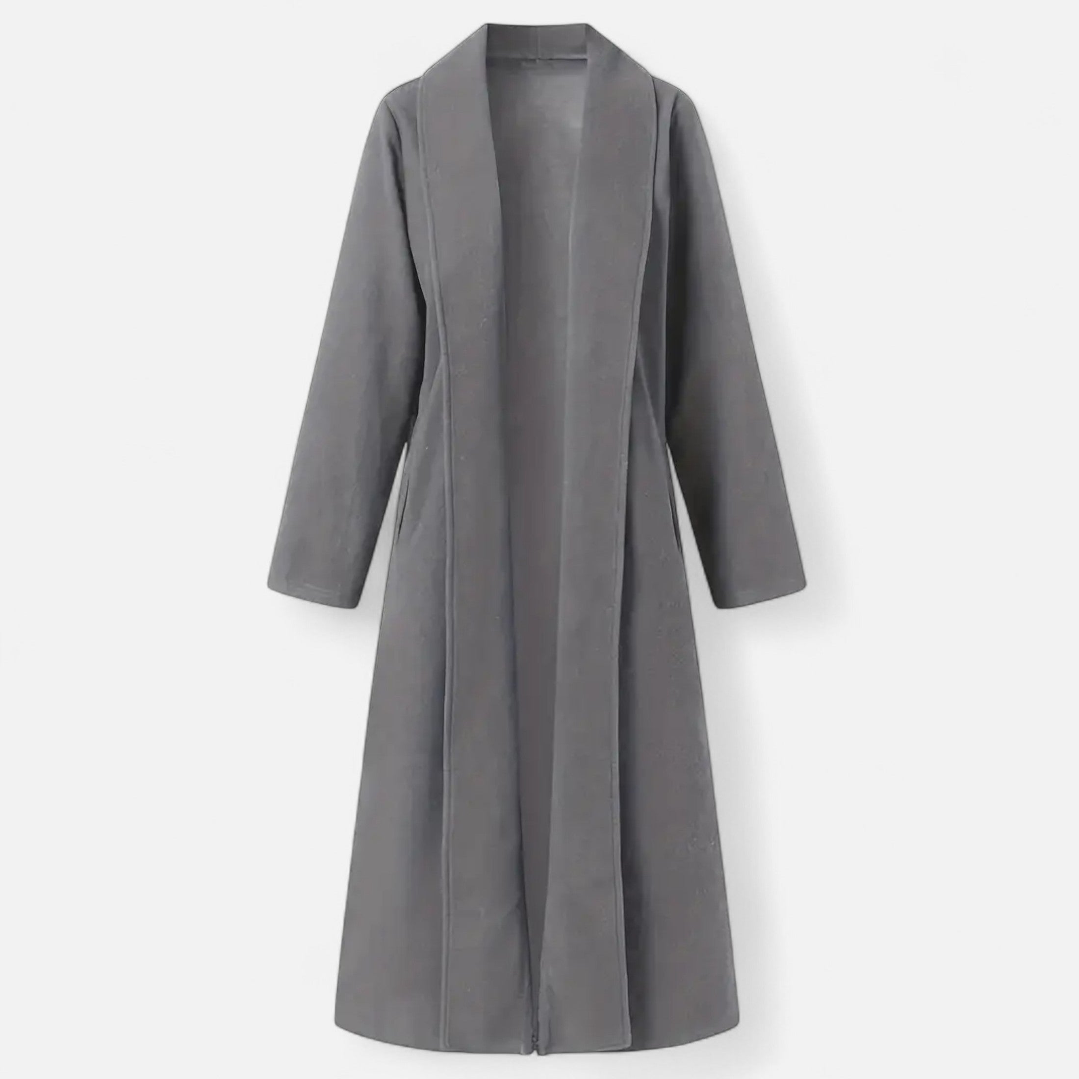 Long Plus-Size Trench Coat