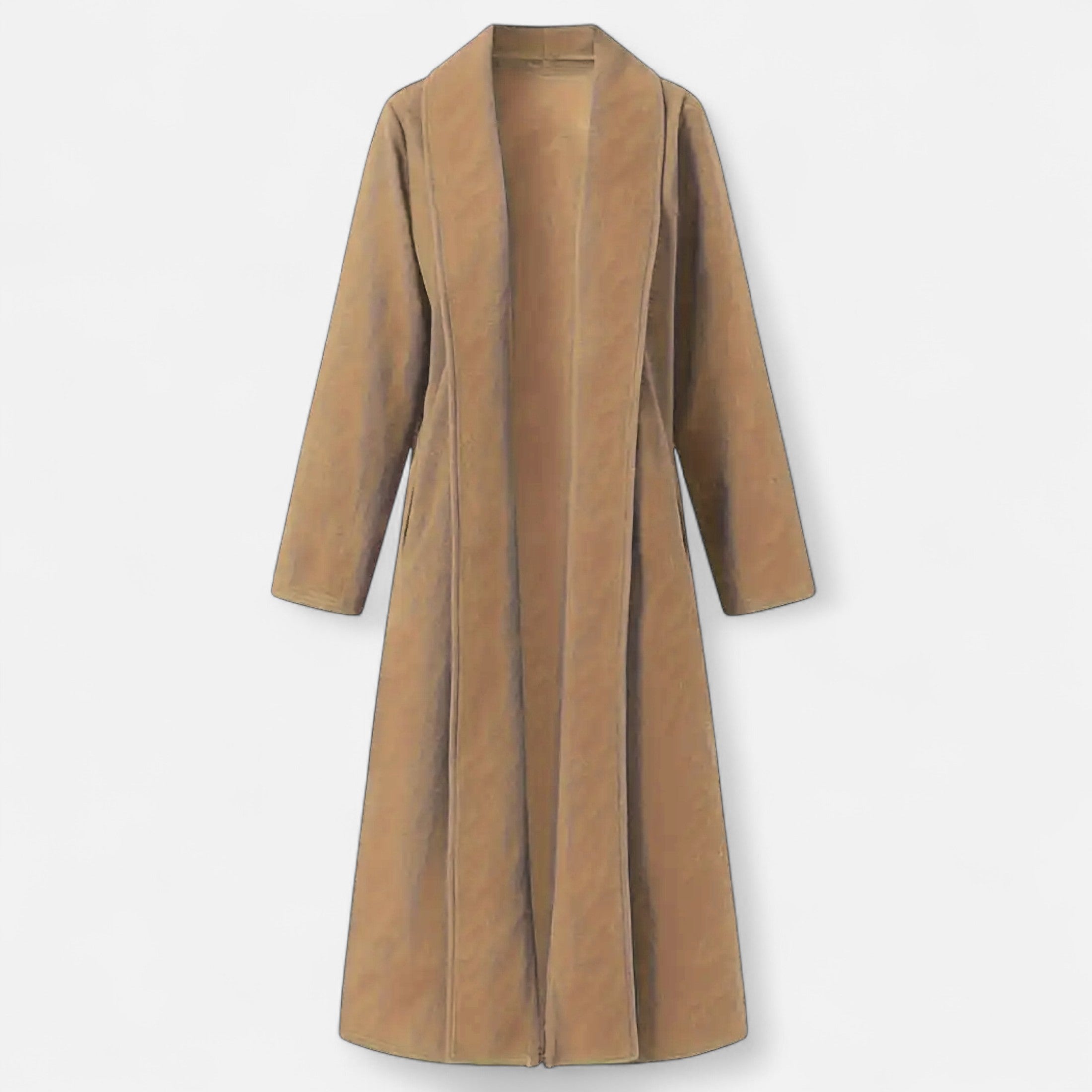 Long Plus-Size Trench Coat