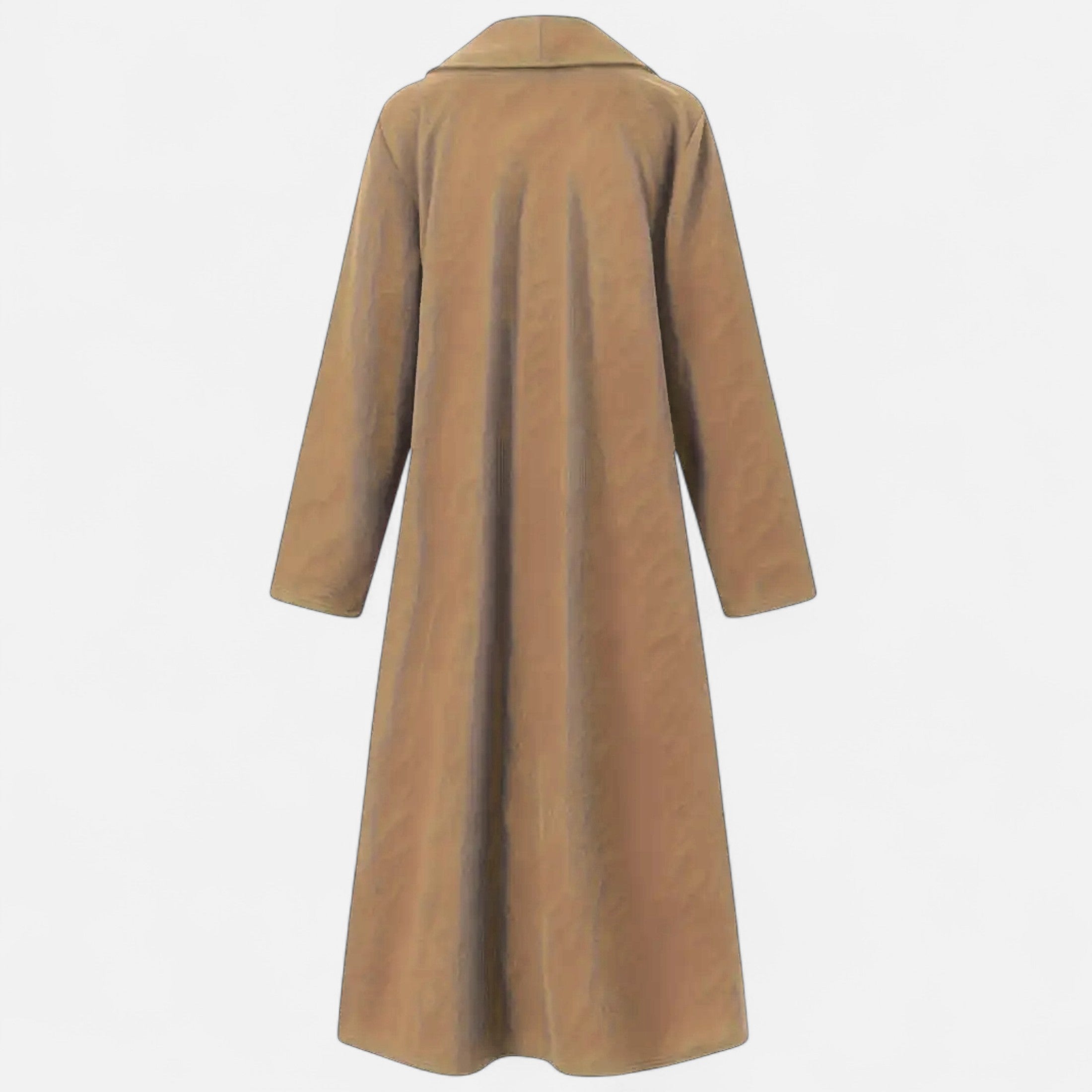 Long Plus-Size Trench Coat