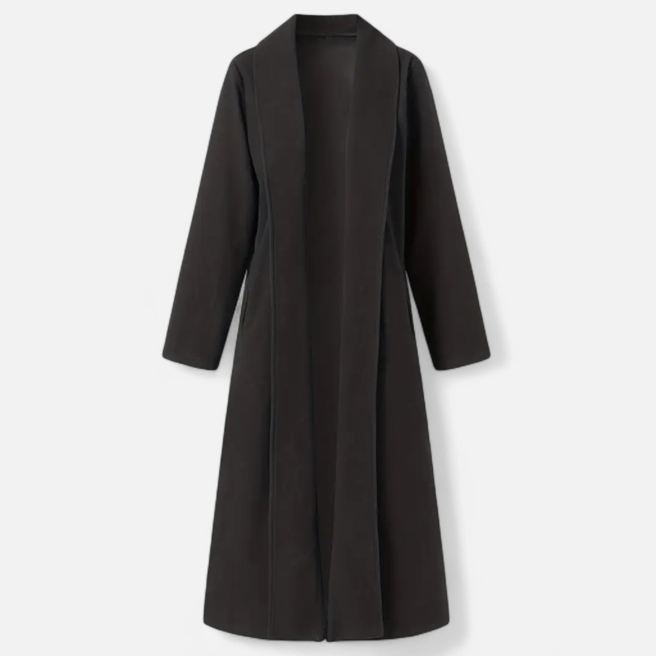 Long Plus-Size Trench Coat