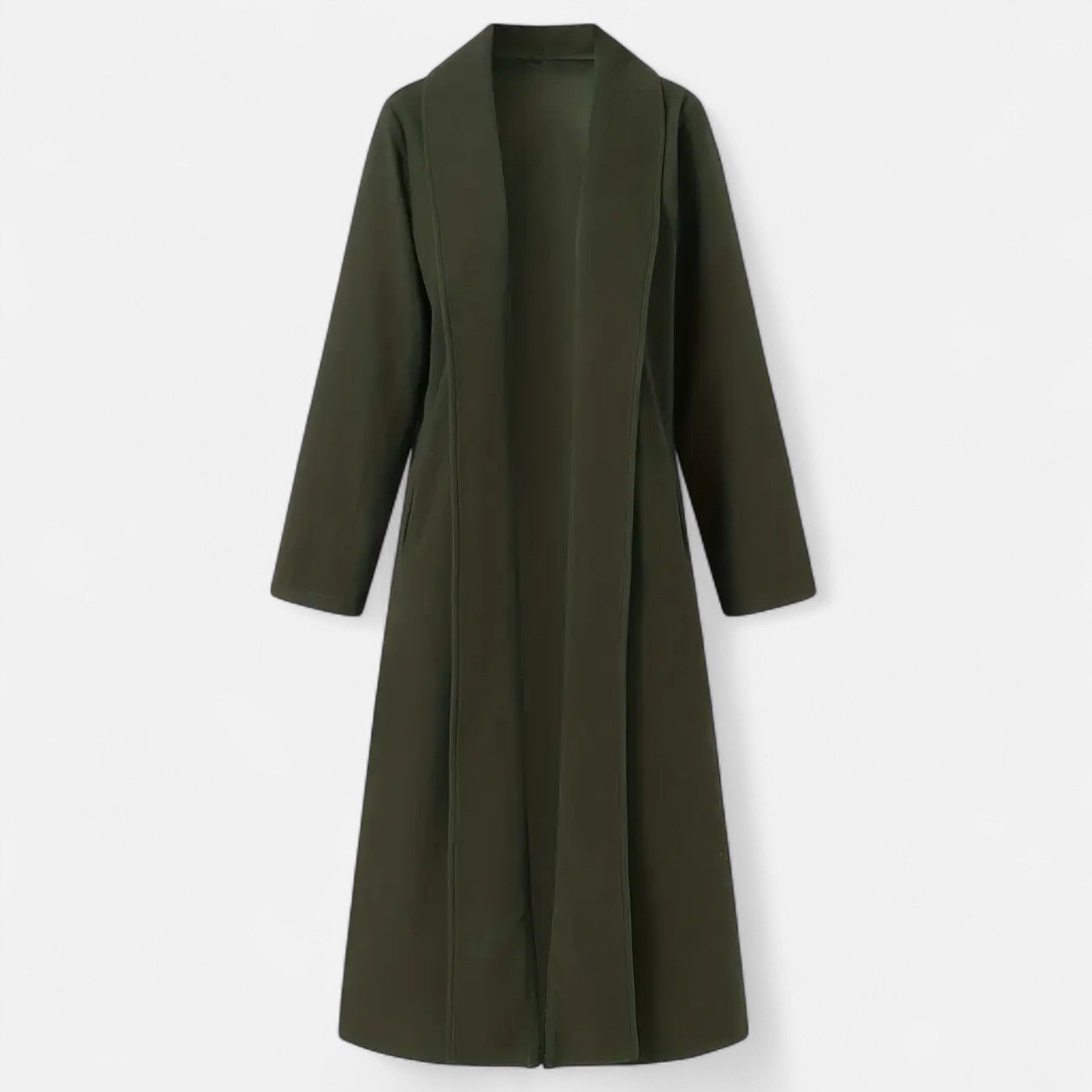 Long Plus-Size Trench Coat