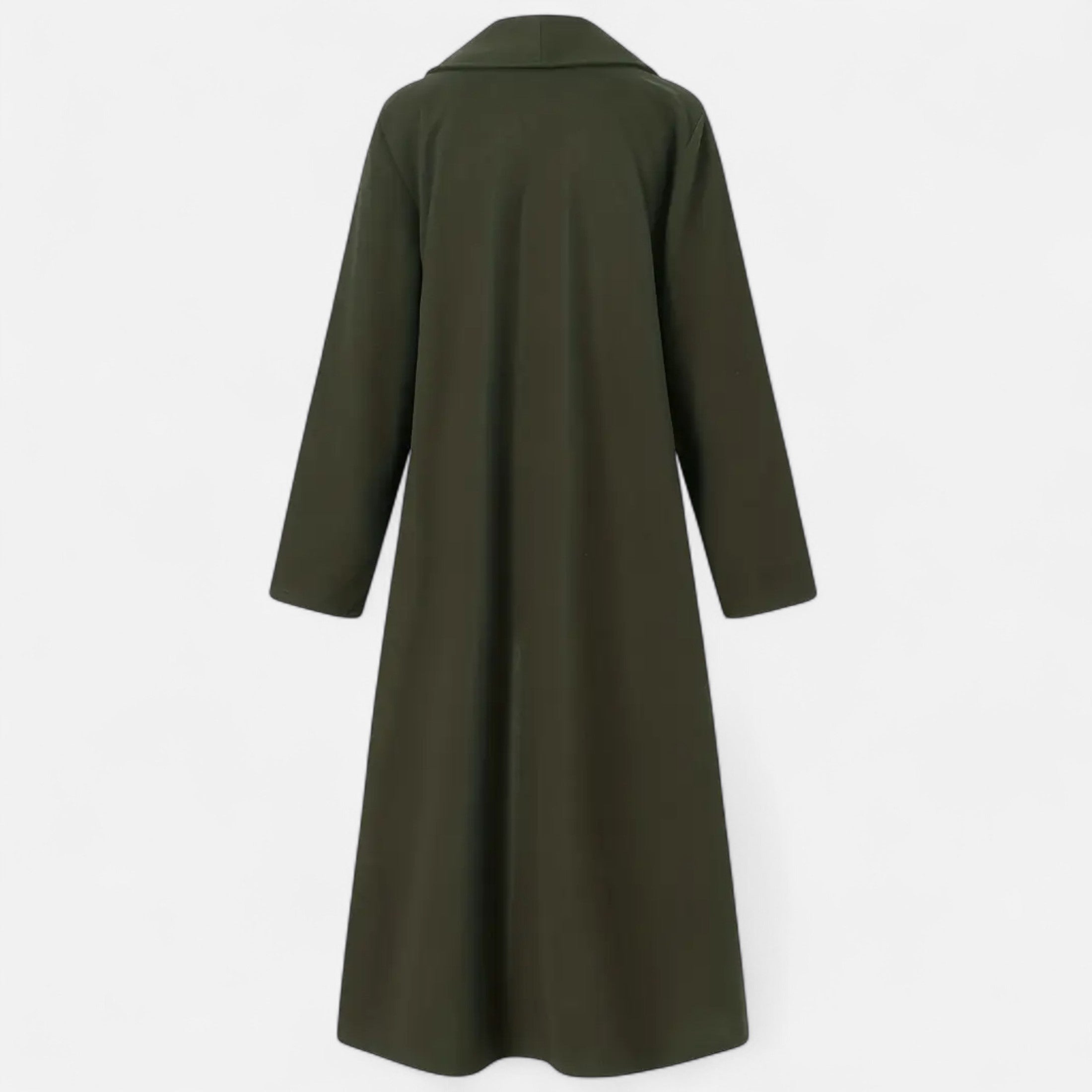 Long Plus-Size Trench Coat