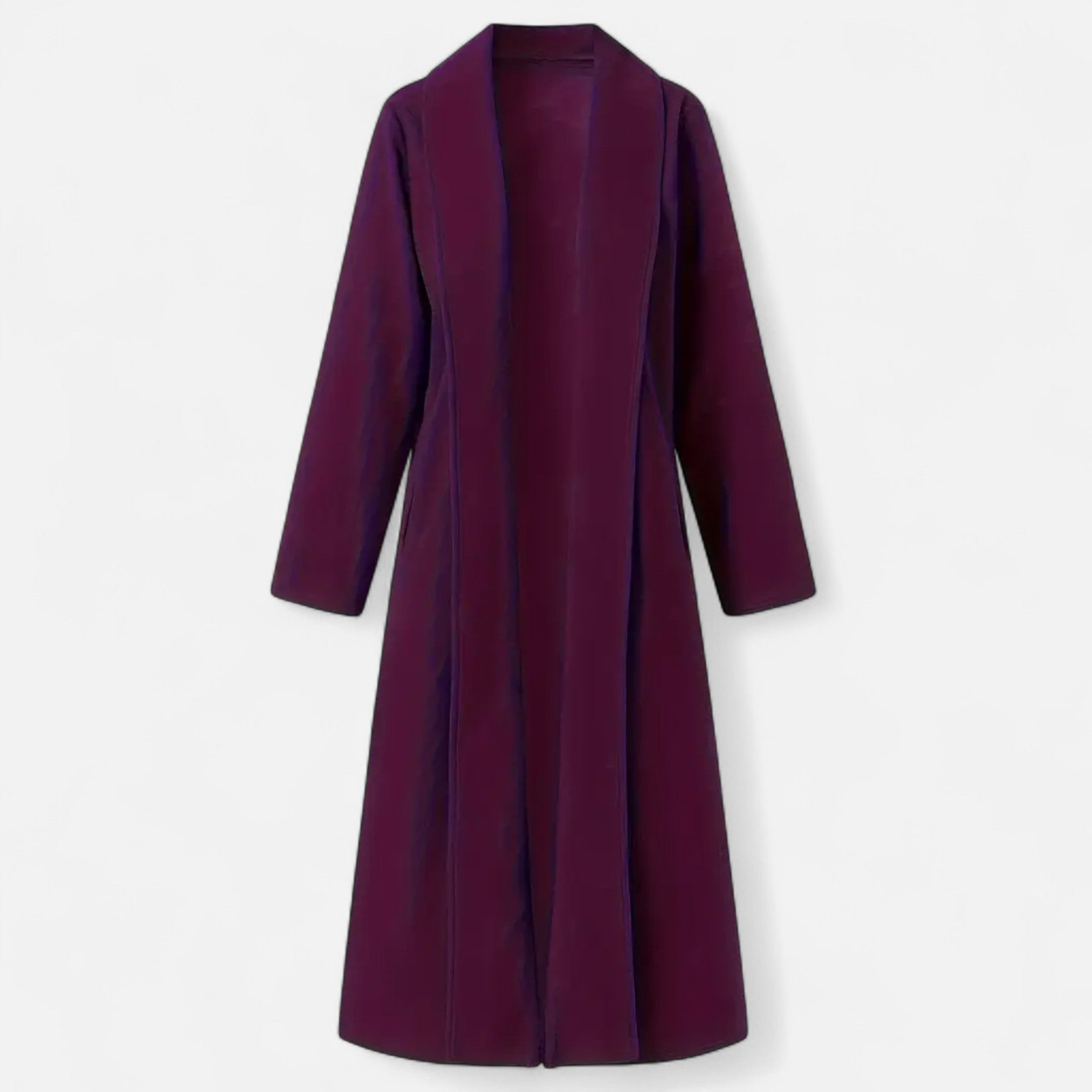 Long Plus-Size Trench Coat