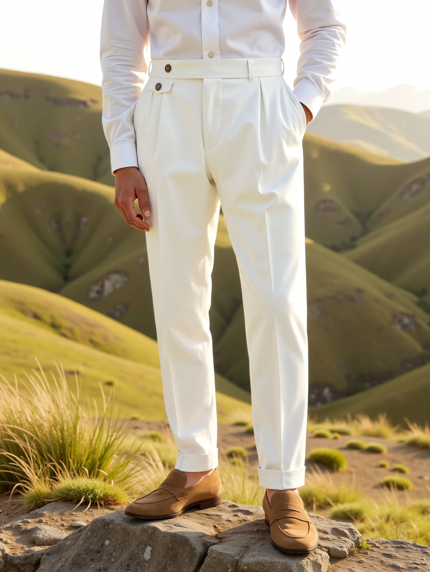 High-Waisted Trousers