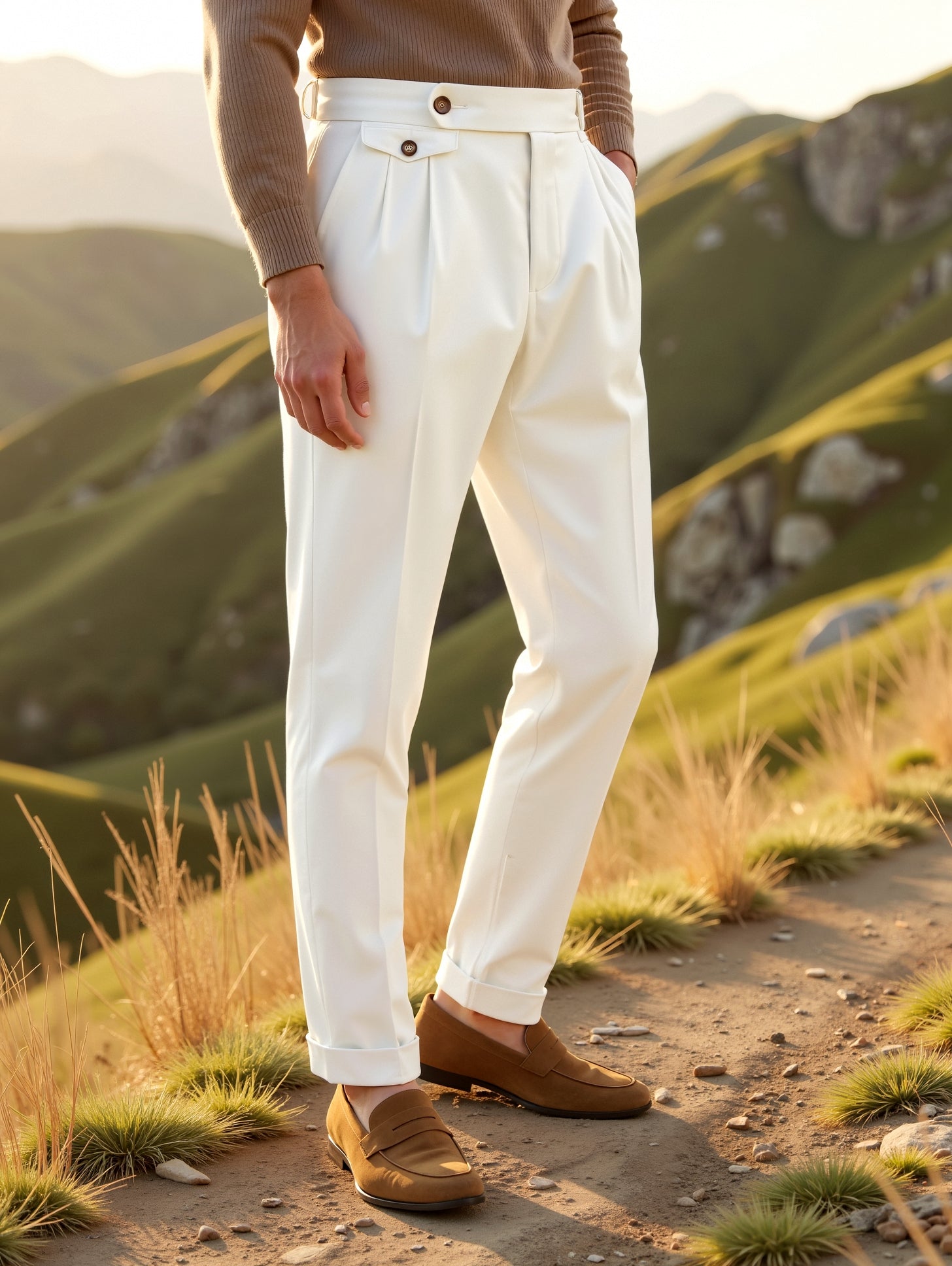 High-Waisted Trousers